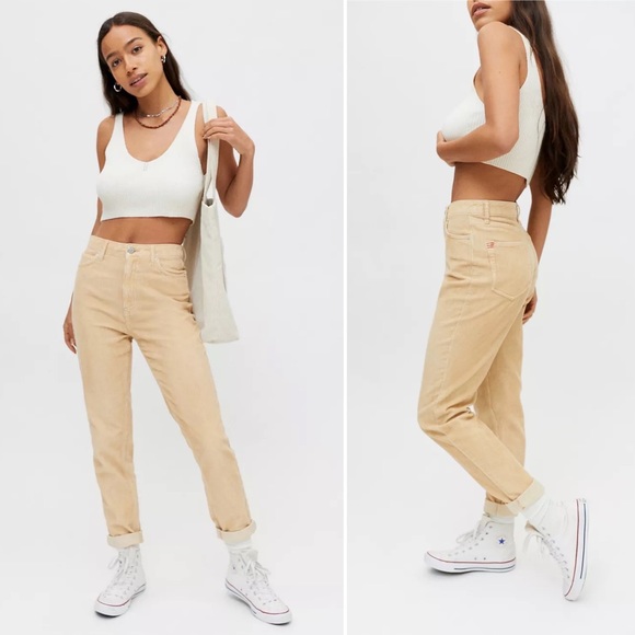 BDG Color Corduroy High-Rise Mom Pant in Tan - Picture 2 of 16